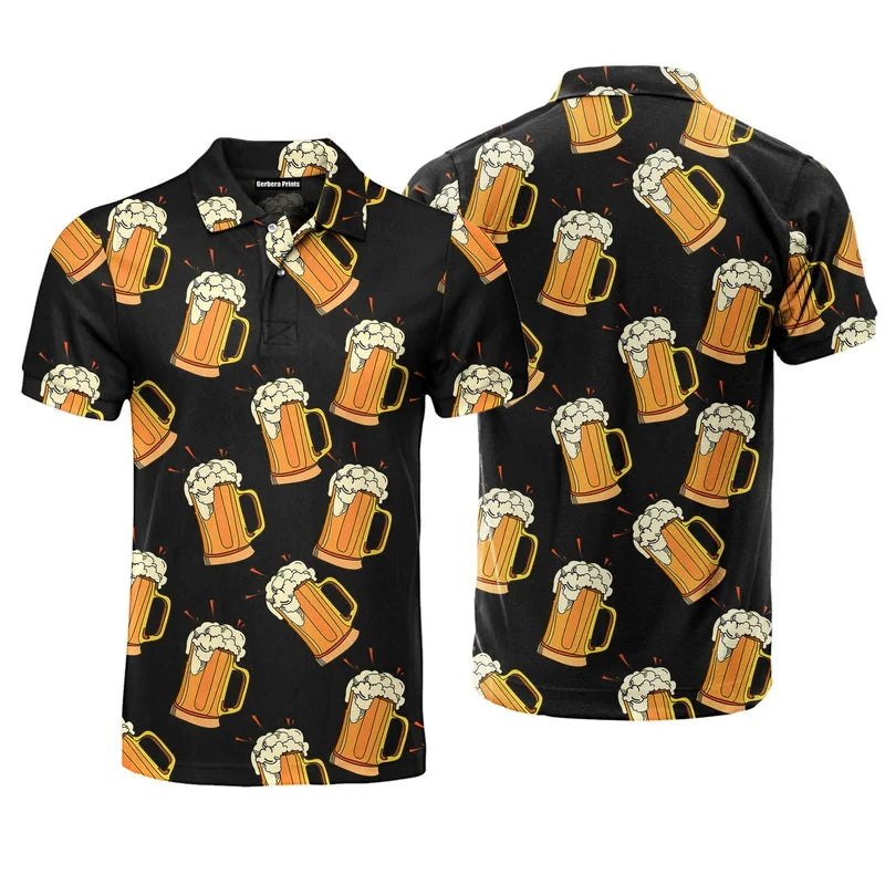 Back Nine Blackout golf polo front and back