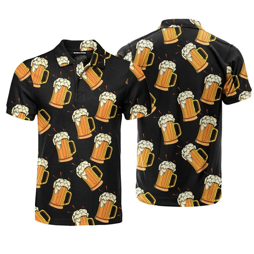 Back Nine Blackout golf polo front and back